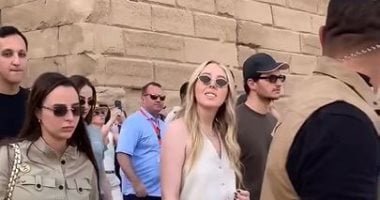 تيفانى ترامب وزوجها فى رحلة شتوية دافئة بمعابد الكرنك وحتشبسوت بالأقصر