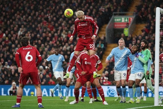 مباراة مانشستر سيتى وليفربول الدوري الإنجليزي