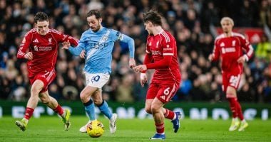 ليفربول ضد مان سيتي.. برناردو سيلفا يتعادل للسيتيزنز 1-1 في الدقيقة 84.. صور