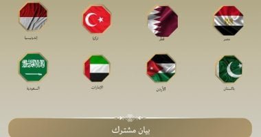 مصر و7دول يدينون إجراءات إسرائيل الهادفة إلى فرض السيادة وترسيخ الاستيطان