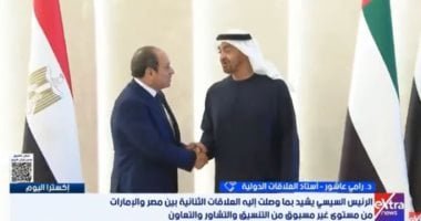 تفاصيل زيارة الرئيس السيسى إلى الإمارات ولقائه الشيخ محمد بن زايد