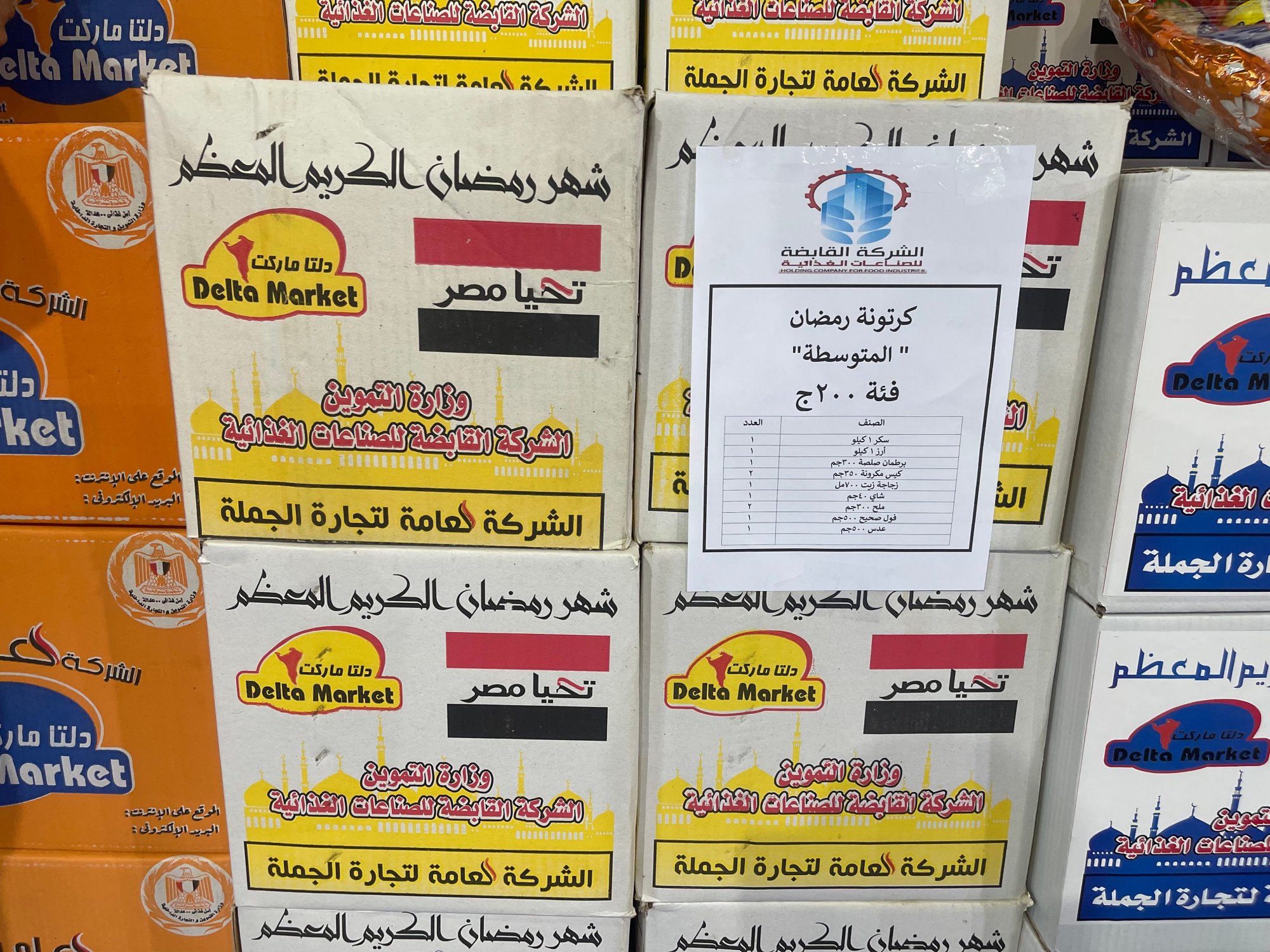 وزارة التموين تطرح 3 فئات من كرتونة رمضان فى معرض السلع الرئيسى بمدينة نصر