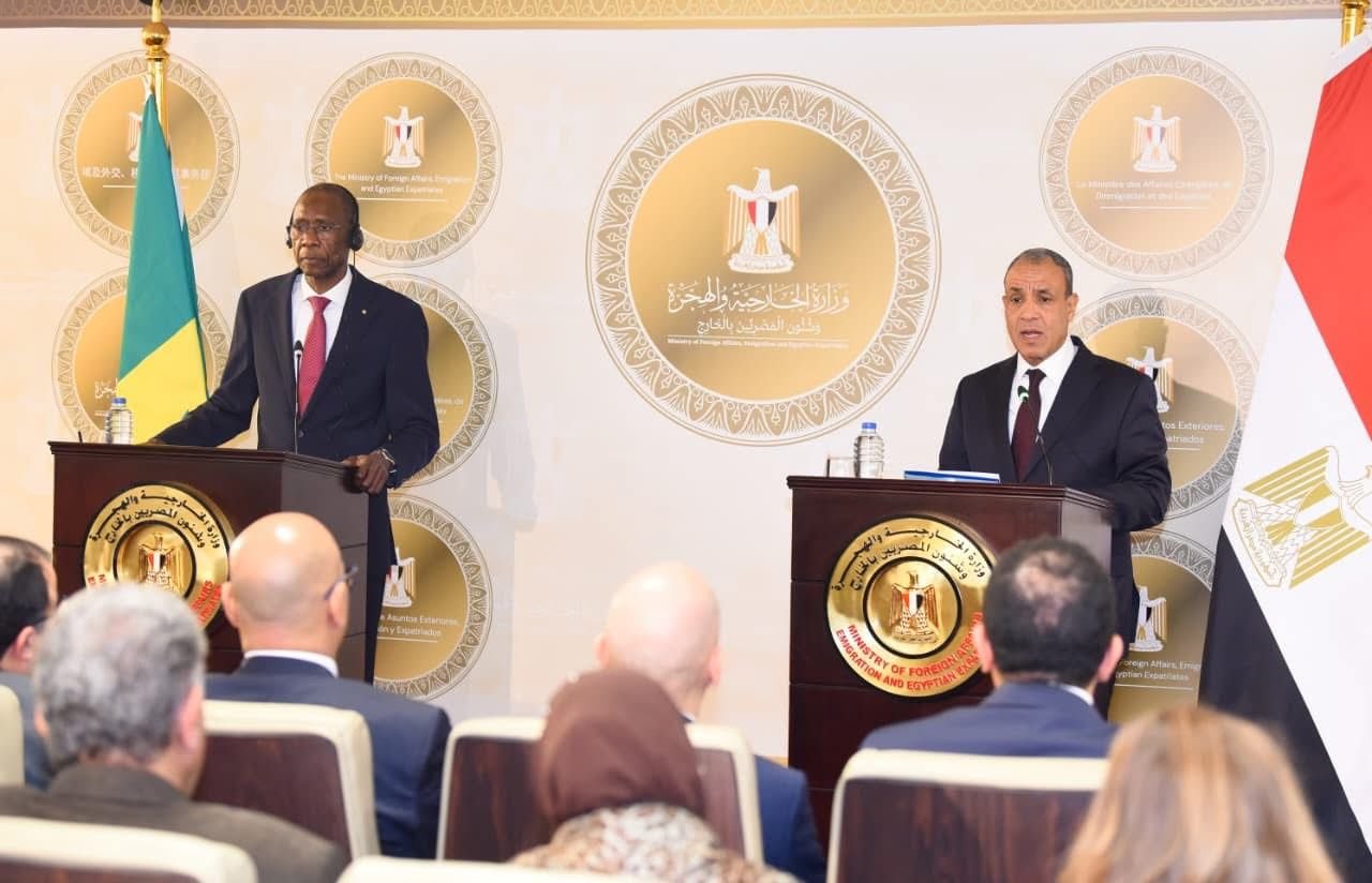 مؤتمر صحفي لوزيري خارجية مصر والسنغال