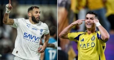 بنزيما يمازح رونالدو: سأفوز بالدورى مع الهلال