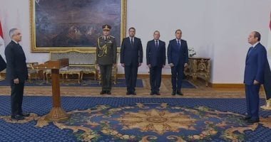 وزير العدل يؤدى اليمين أمام الرئيس.. ويؤكد: تحقيق العدالة الناجزة الهدف