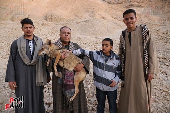 حرص-الشباب-على-التصوير-مع-الذائب-