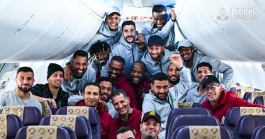 بعثة الجيش الملكى تتوجه إلى القاهرة لمواجهة الأهلى بدورى الأبطال.. صور