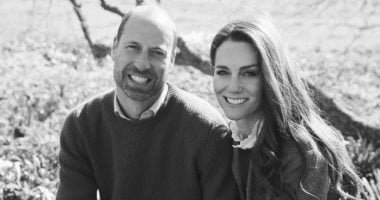 صورة بالأبيض والأسود.. أمير وأميرة ويلز يتبادلان رسالة عيد الحب