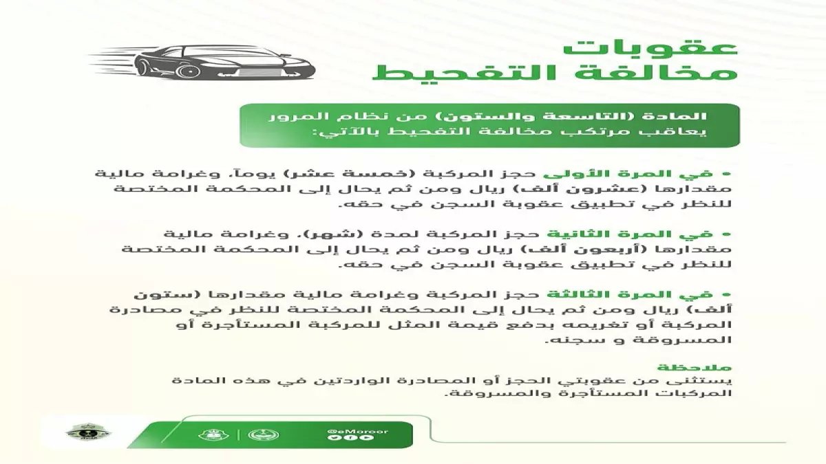 صادم: المرور السعودي يضبط 1811 مركبة في حملة واحدة.. السبب سيصدمك!