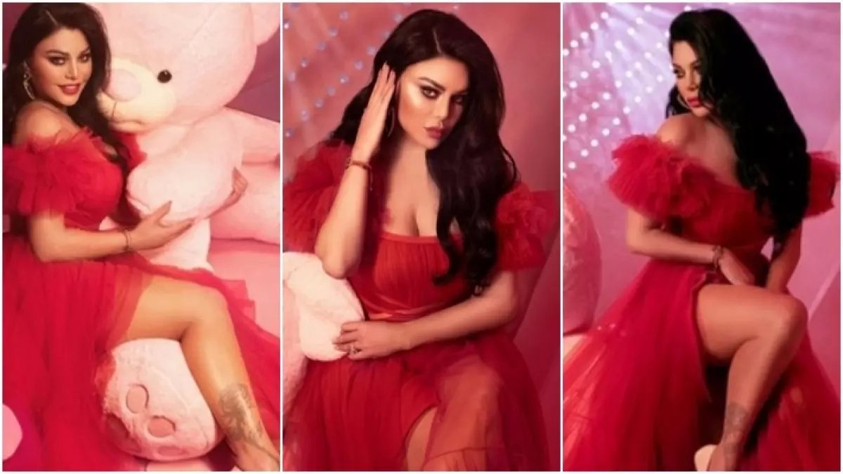 شاهد: هيفاء وهبي تشعل بيروت بفستان أحمر مطرز بالكريستال... والجمهور يتحول لكورال!