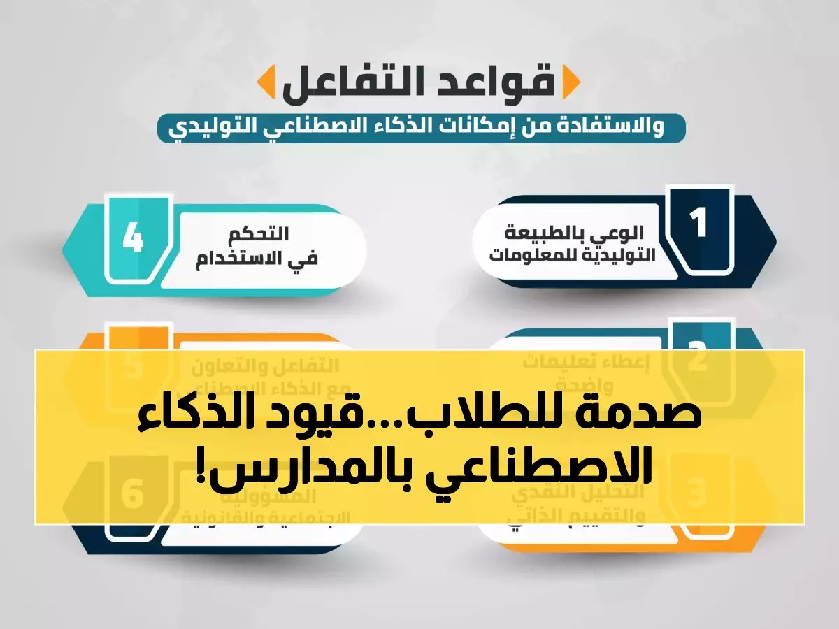  الإمارات تصدم المدارس بـ 5 قيود جديدة "محظورة" للذكاء الاصطناعي... والطلاب في حيرة!
