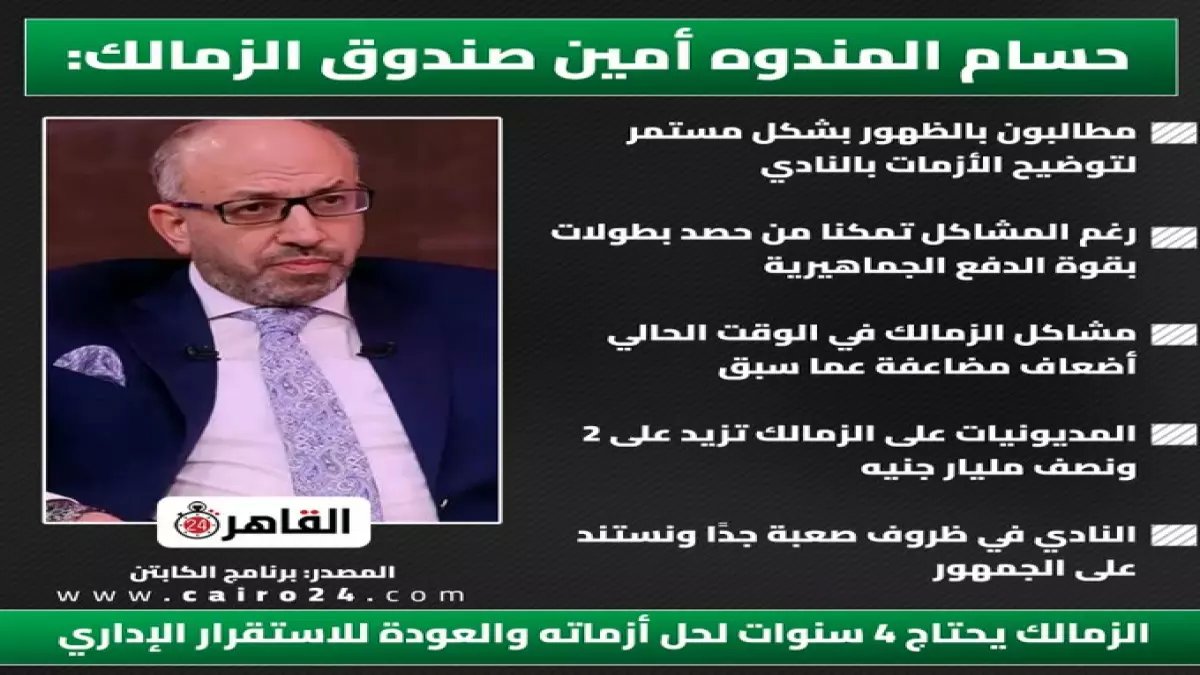 حسام المندوه يكشف مصير جون إدوارد الصادم... قرار نهائي بعد تقييم سري!