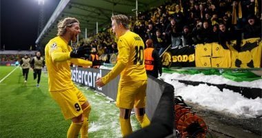 بودو جليمت يصعق الإنتر بثلاثية وسط الثلوج فى دورى أبطال أوروبا.. فيديو