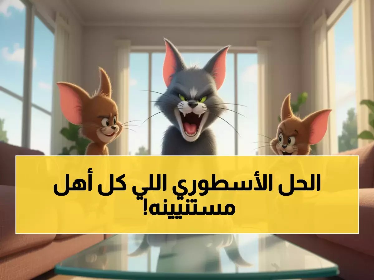  توم وجيري يُطلق مشروع الـ 8,760 ساعة المجانية... الحل السحري الذي ينتظره كل أب وأم!