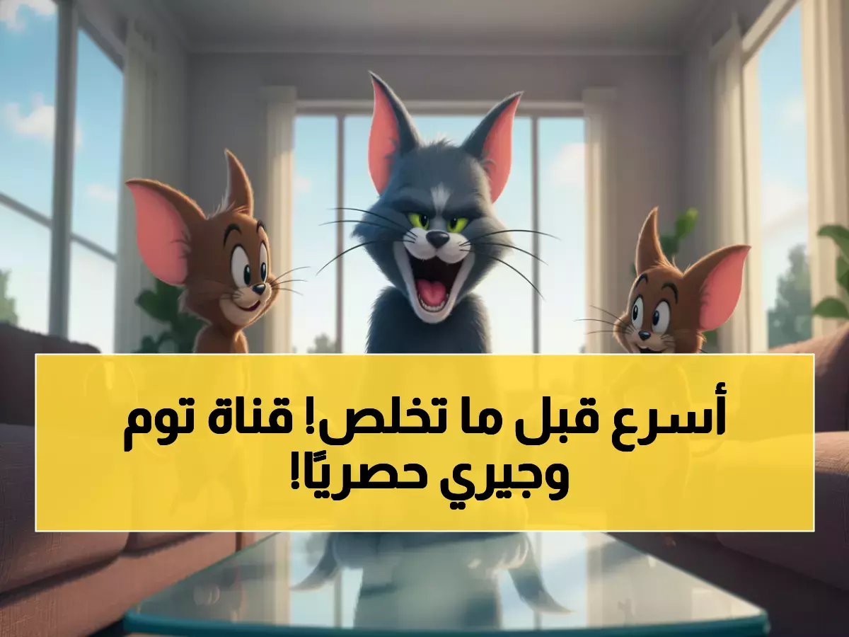  مليون أسرة عربية تتسارع للحصول على قناة توم وجيري المجانية HD - 4 ترددات حصرية 2025!