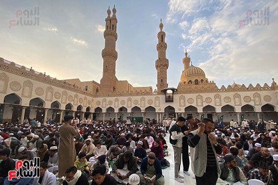 جانب من الإفطار فى مسجد الجامع الأزهر