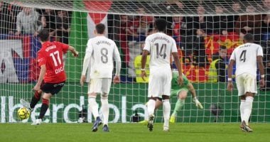 أوساسونا ضد الريال.. الملكى يتأخر بهدف فى الشوط الأول بالدورى الإسبانى