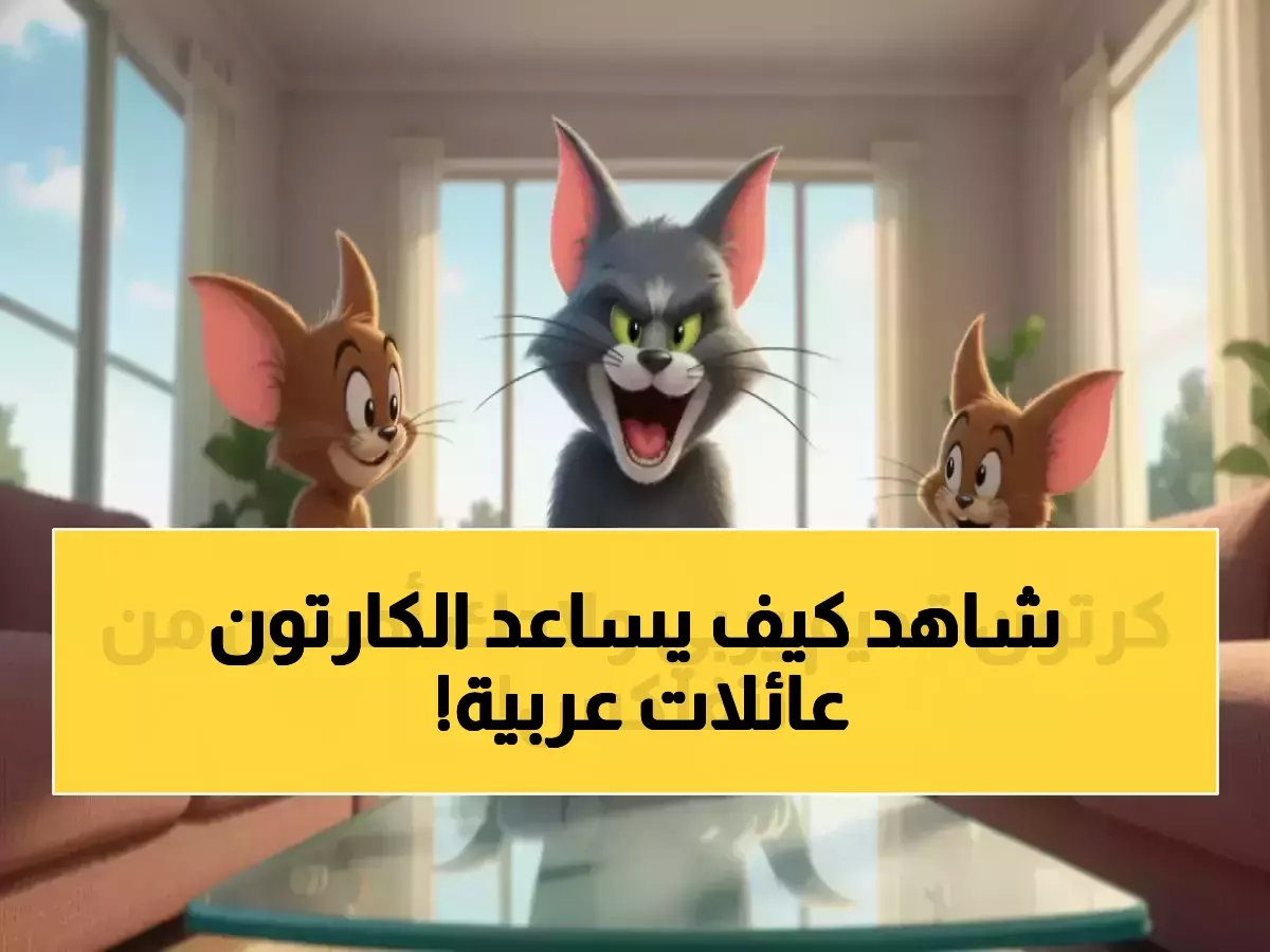  توم وجيري يحمي أطفال 100 عائلة عربية أسبوعياً