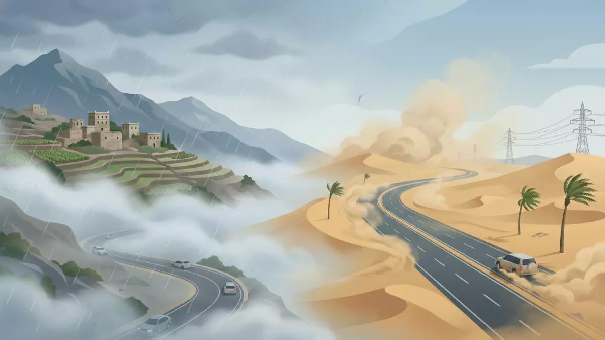 عاجل: طقس اليوم الخامس من رمضان مليء بالمفاجآت... أمطار وضباب ورياح غبار تضرب المملكة!