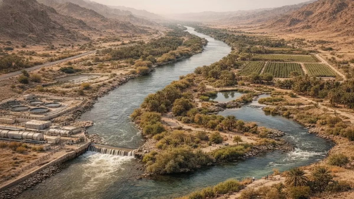 عاجل: السعودية تطلق مشروعاً ثورياً بـ 1.9 مليار ريال… نهر صناعي جديد سيغير خريطة الجبيل الصناعية للأبد!