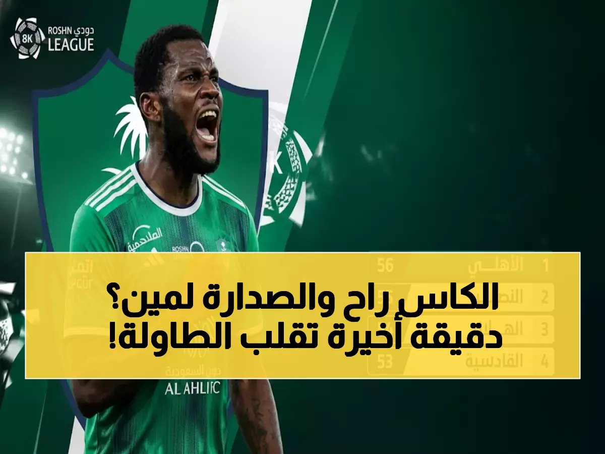  الأهلي يخطف الصدارة من الهلال بهدف قاتل... هل ينهي حلم الزعيم؟