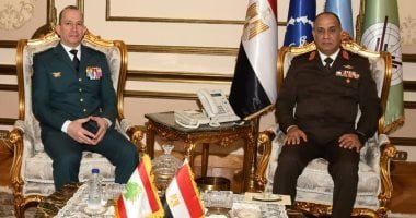 الفريق أشرف سالم زاهر يلتقى قائد الجيش اللبنانى