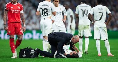 الريال ضد بنفيكا.. نقل راؤول أسينسيو للمستشفى بعد إصابة مرعبة (فيديو)