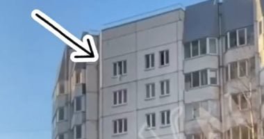 لحظة إنقاذ طفل سقط من الطابق الـ10 فى سانت بطرسبورج بروسيا