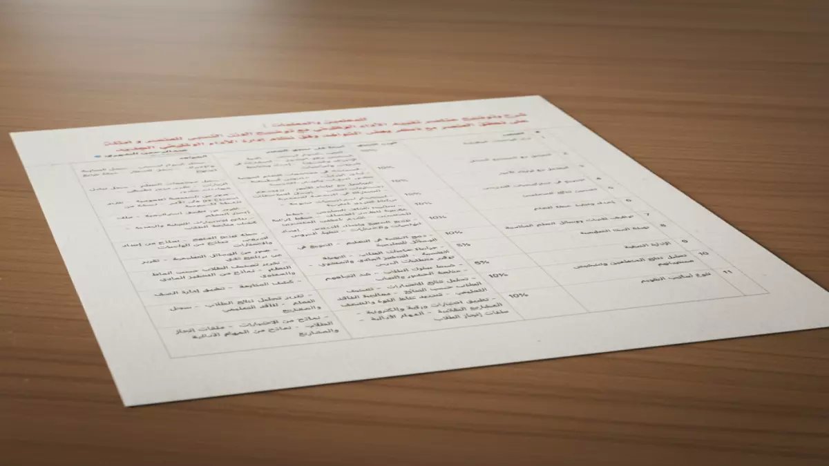 عاجل: التعليم السعودي يعلن ثورة في تقييم المعلمين.. مقياس خماسي جديد يحل محل النظام القديم - هل ستتغير رواتبكم؟