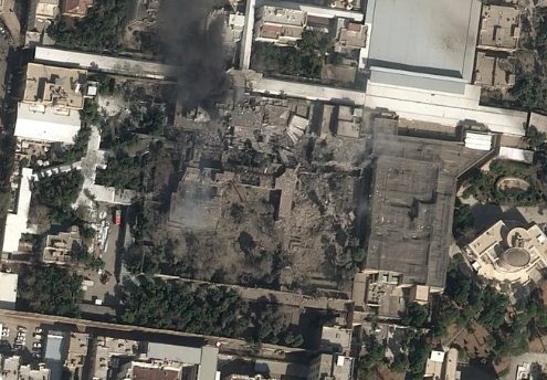 استهداف مقر الخامنئي استهداف مقر الخامنئي