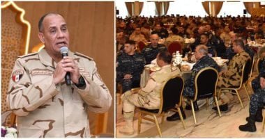 الفريق أشرف سالم زاهر يلتقى مقاتلى القوات البحرية والمنطقة الشمالية ويشاركهم تناول وجبة الإفطار