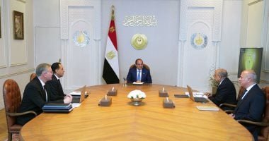 الرئيس السيسى يجتمع برئيس الوزراء ووزيرى الكهرباء والبترول