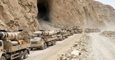 خروج صواريخ باليستية من جبل فى إيران.. حقيقة أم شائعة