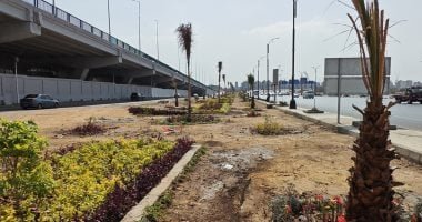 شاهد أعمال تحويل محور صلاح سالم الجديد لحديقة مفتوحة.. فيديو