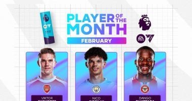 6 لاعبين يتنافسون علي أفضل لاعب في الدوري الإنجليزي عن شهر فبراير