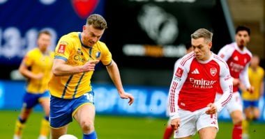 مانسفيلد ضد آرسنال.. الجانرز يتفوق 1 - 0 فى الشوط الأول.. فيديو