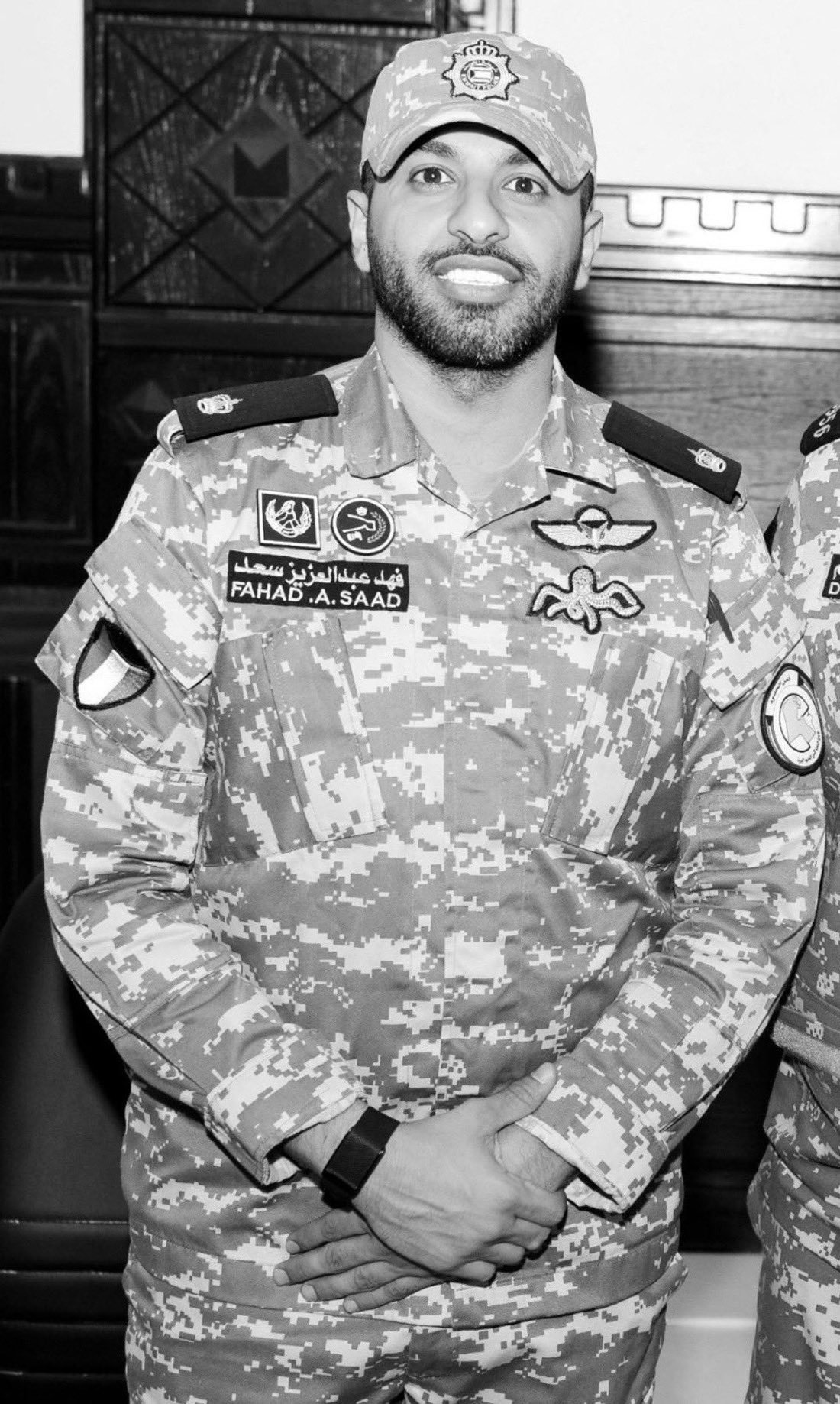 فهد المجمد بالزي العسكري