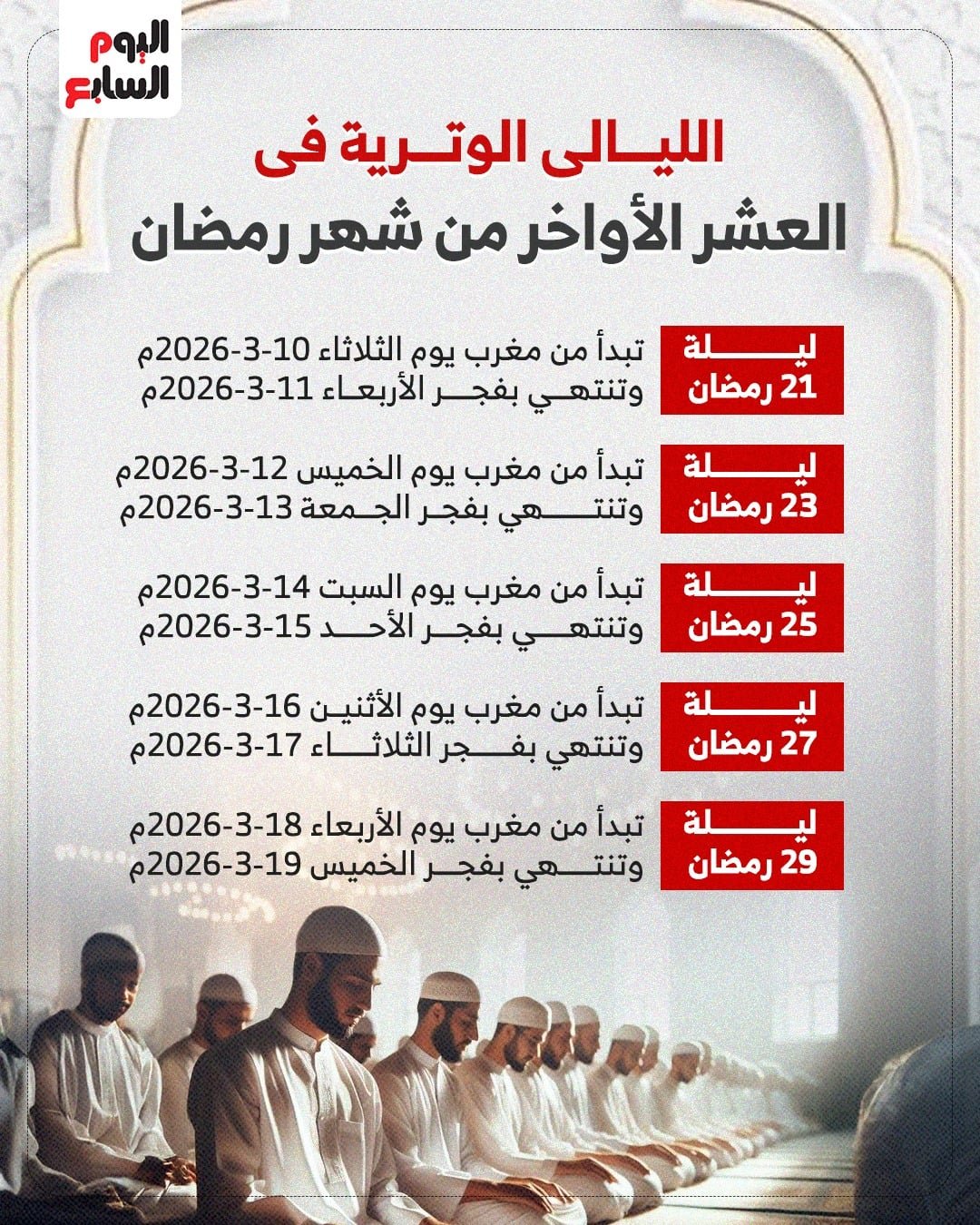 موعد الليالي الوترية موعد الليالي الوترية