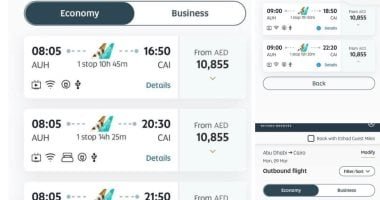 بدء التشغيل التدريجى للرحلات.. ننشر أسعار تذاكر مصر للطيران لدول الخليج