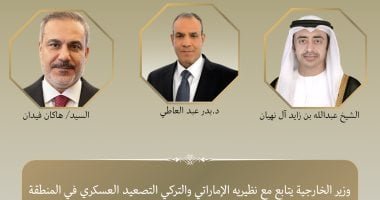 وزير الخارجية يتابع مع نظيريه الإماراتى والتركى التصعيد العسكرى بالمنطقة