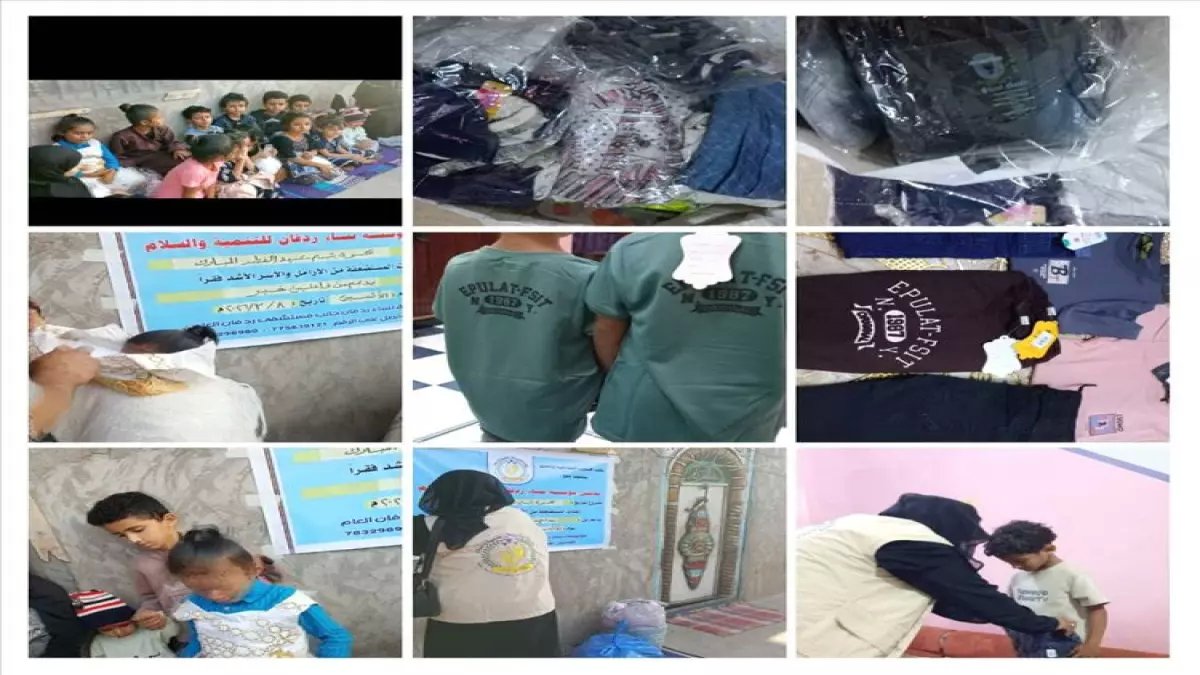 مشهد مؤثر: 60 يتيماً ويتيمة يرقصون فرحاً بكسوة العيد… والسبب سيجعلك تبكي من الفرح!