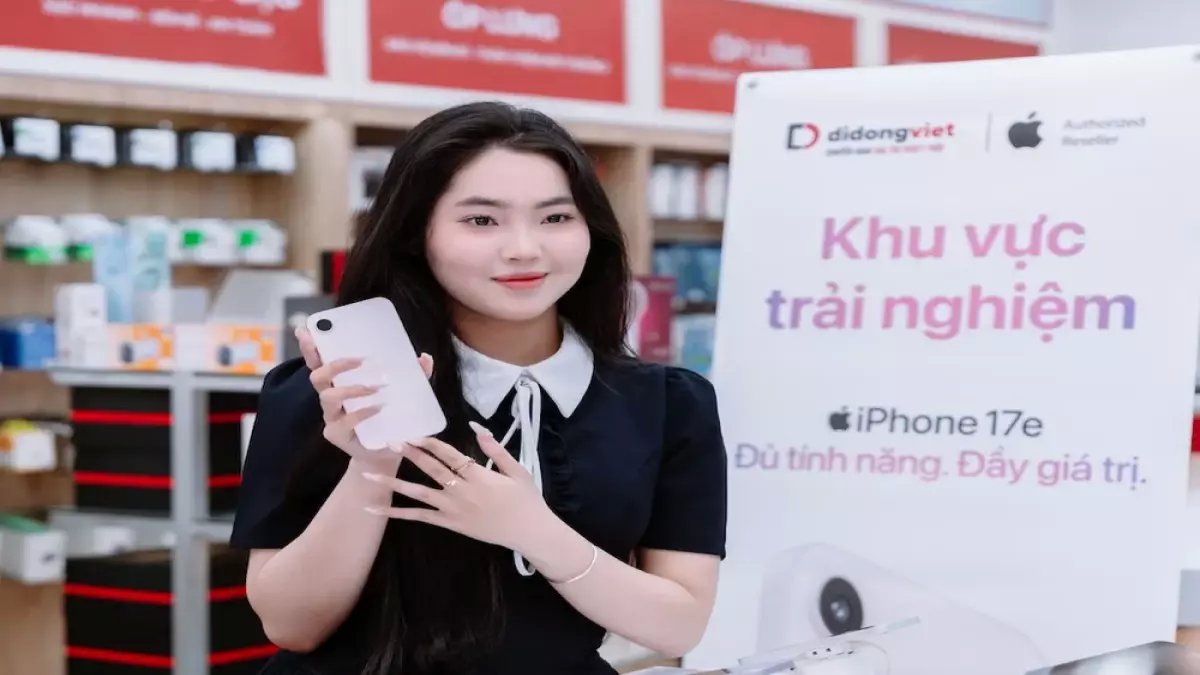 عاجل: آيفون 17e يصدم الجميع... ضعف التخزين بنفس السعر وعروض تخفيض 3.5 مليون دونغ!