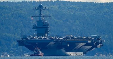 الجيش الأمريكى: حريق على متن حاملة الطائرات "يو إس إس جيرالد فورد"