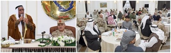 قيادة قوات شرق القناة نظم لقاءاً وحفل إفطار لعدد من شيوخ وعواقل سيناء (3) قيادة قوات شرق القناة نظم لقاءاً وحفل إفطار لعدد من شيوخ وعواقل سيناء (3)