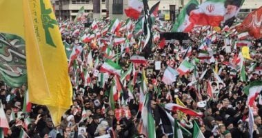 قادة إيران يتحدون ترامب ويشاركون فى مسيرات مليونية وسط الشوارع.. صور