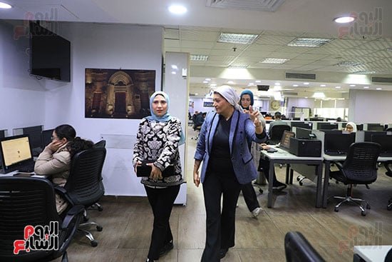 أميرة عصام من داخل صالة تحرير اليوم السابع