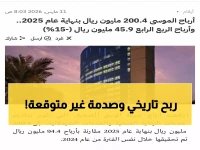  الموسى تحقق أرباحاً تاريخية 200.4 مليون ريال لعام 2025… لكن الربع الأخير يكشف مفاجأة صادمة!