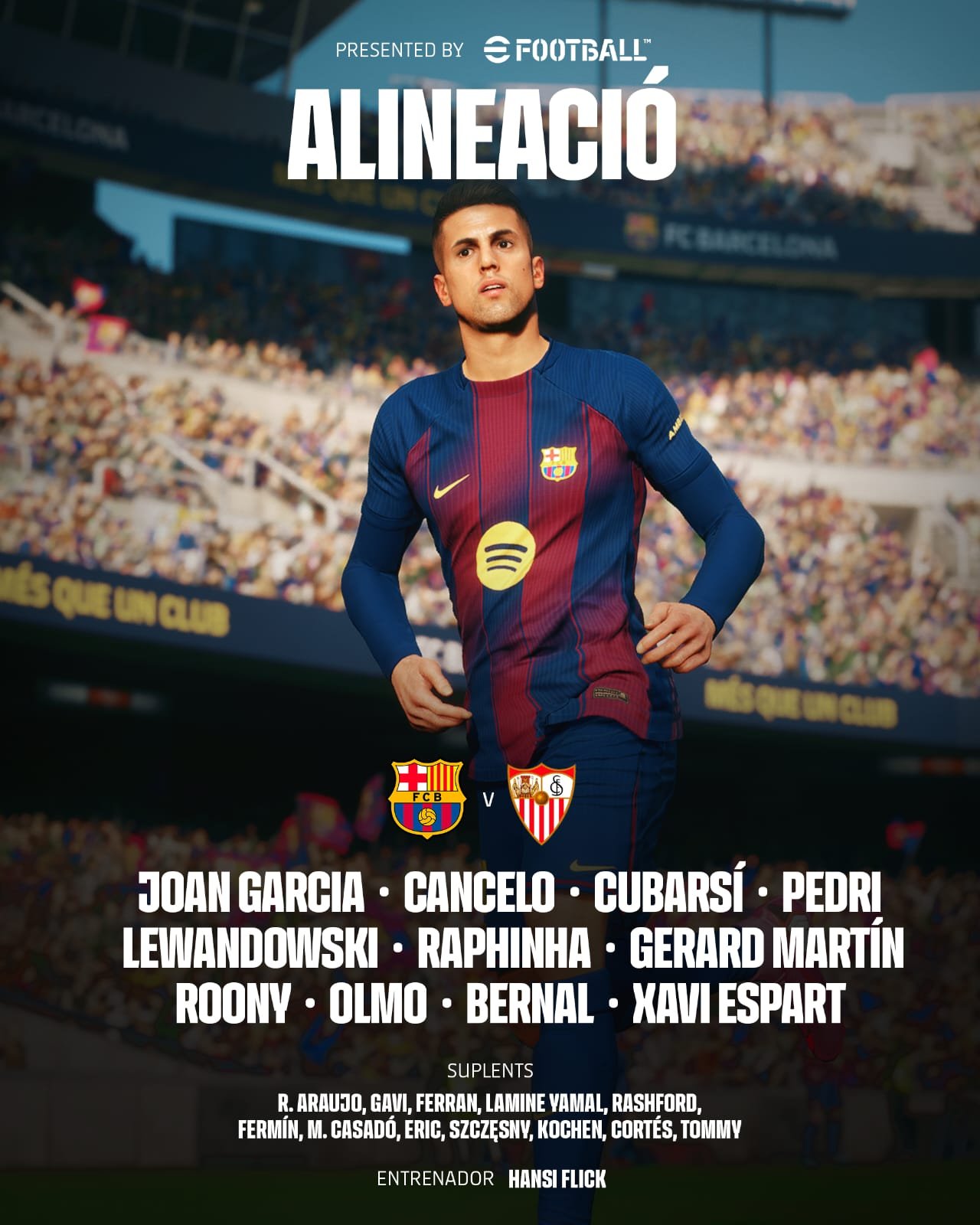 تشكيل برشلونة ضد إشبيلية