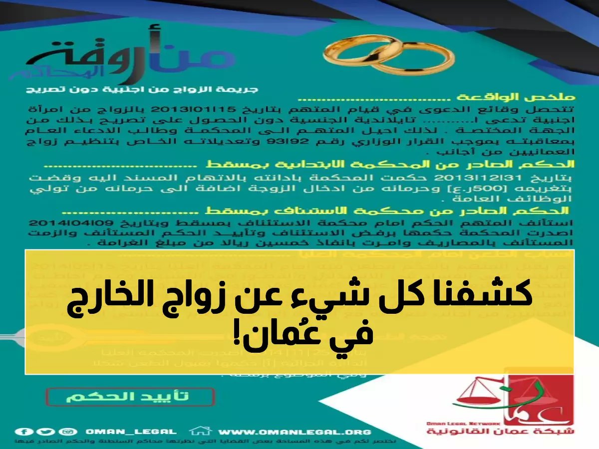  الطريقة السرية للحصول على تصريح الزواج من الخارج في عُمان… تجنب العقوبات الصادمة!