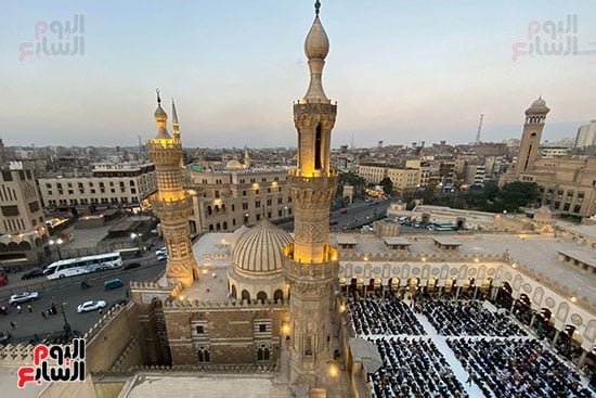 جانب من أجواء ليلة 27 رمضان فى الأزهر الشريف
